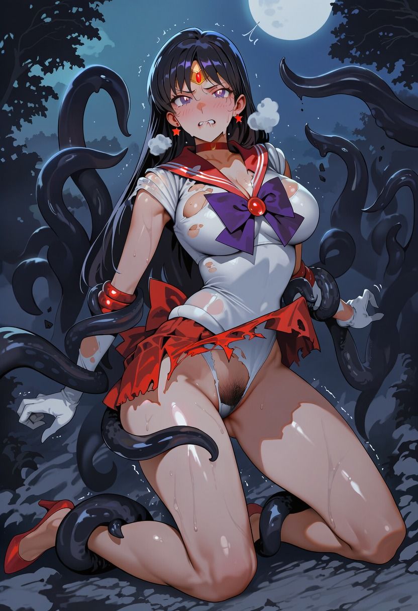 引退ヒロイン、触手に堕ちる 〜やむなく変身した戦士〜【生成プロンプト同梱】 サンプル画像1