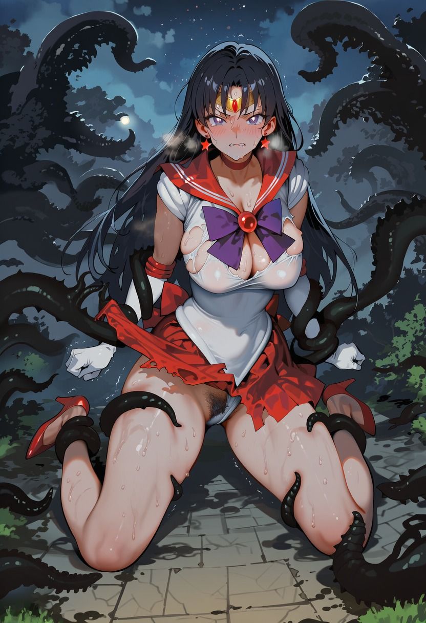 引退ヒロイン、触手に堕ちる 〜やむなく変身した戦士〜【生成プロンプト同梱】 サンプル画像3