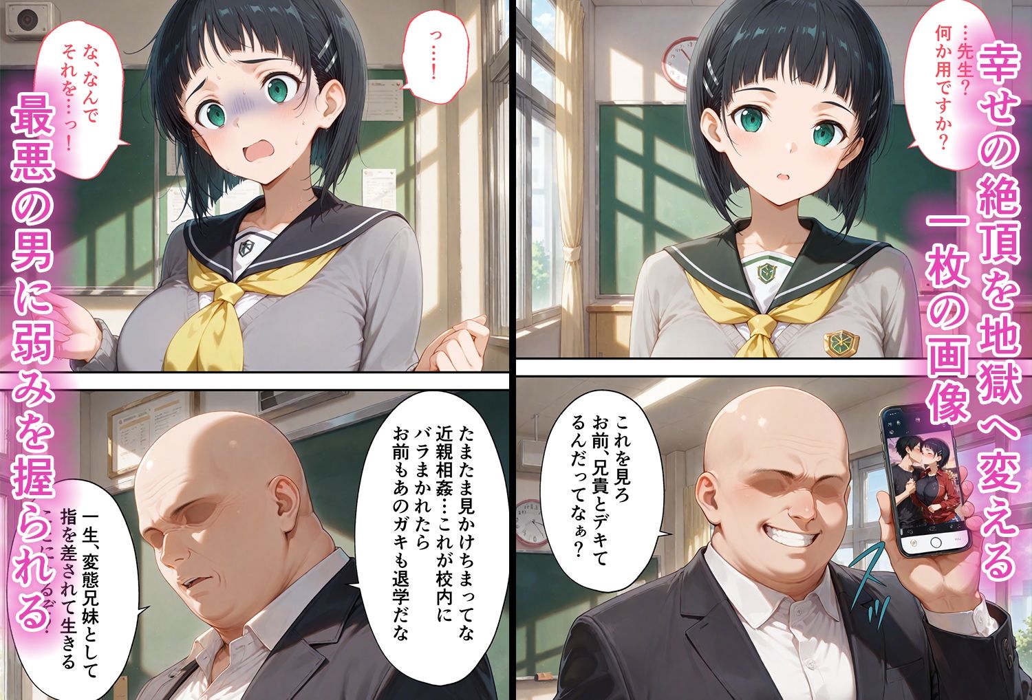 弱みを握られた俺の彼女が寝取られ堕ちるまで 直葉編 サンプル画像2