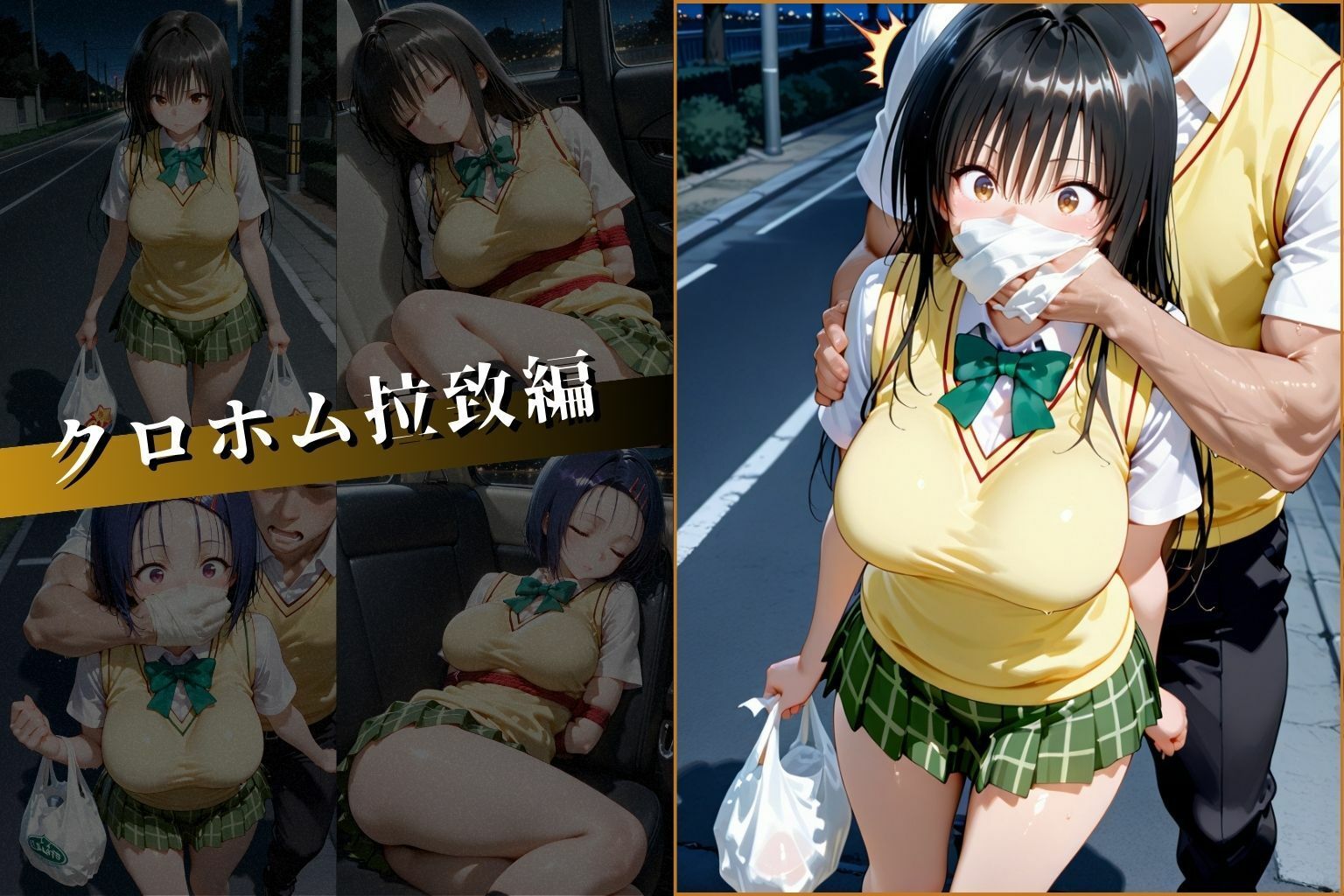 拉致って触手実験！part1 サンプル画像1