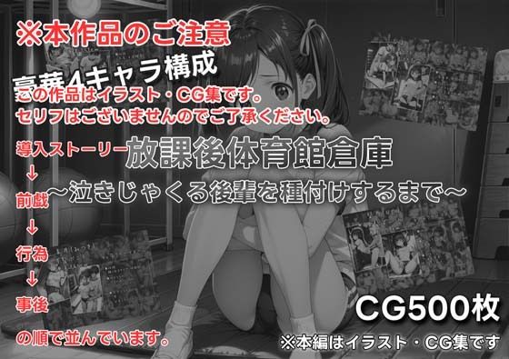 放課後体育館倉庫 〜泣きじゃくる後輩を種付けするまで〜 サンプル画像1