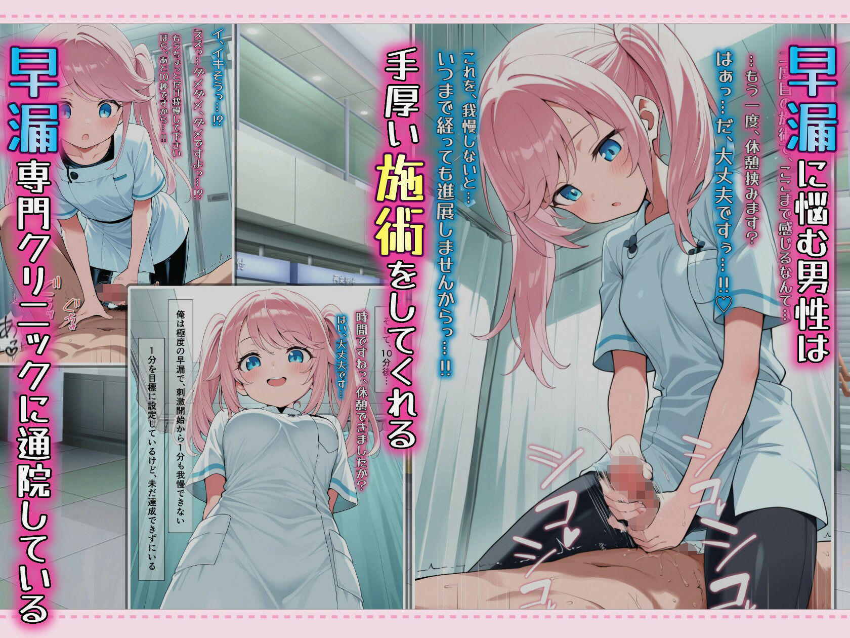早漏改善クリニックの足コキ施術で何度も踏み犯●れてしまう… サンプル画像1