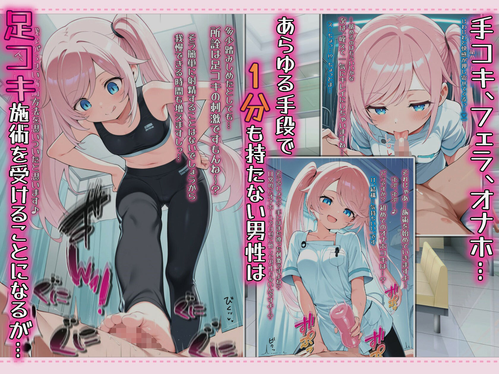 早漏改善クリニックの足コキ施術で何度も踏み犯●れてしまう… サンプル画像2