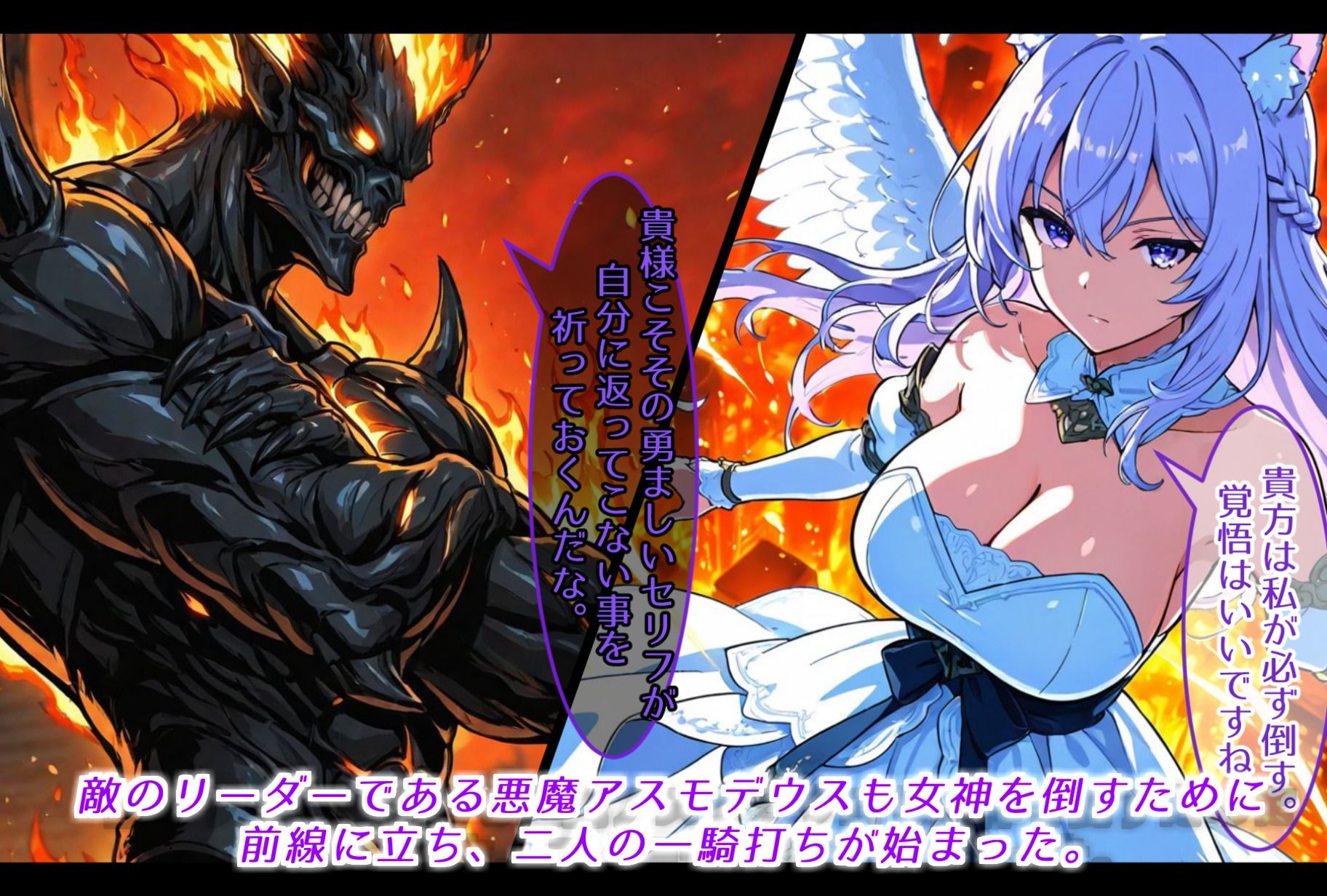 正義の女神アストレア、宿敵に敗北し、悪を生み出す母体と化す サンプル画像2