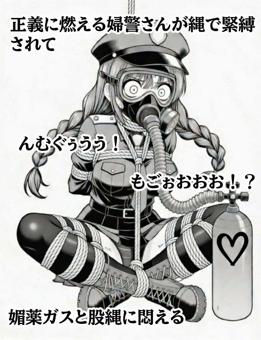 正義の婦警とわがまま令嬢の連縛【猿轡】【媚薬ガス】【股縄絶頂】 サンプル画像1