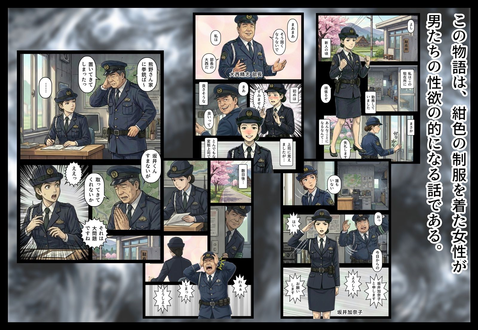 汚された紺色制服の女2 サンプル画像1