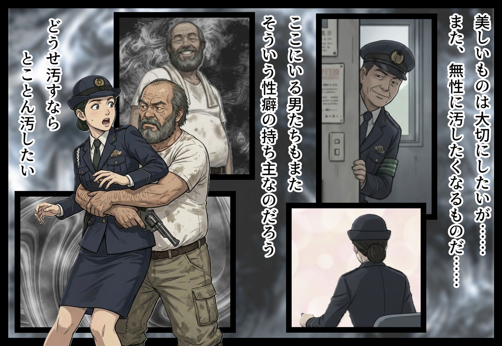 汚された紺色制服の女2 サンプル画像3