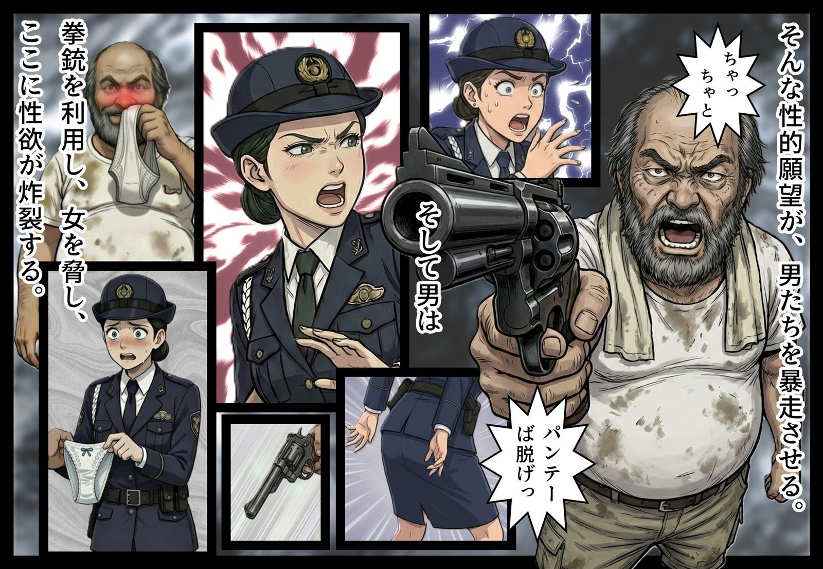 汚された紺色制服の女2 サンプル画像4