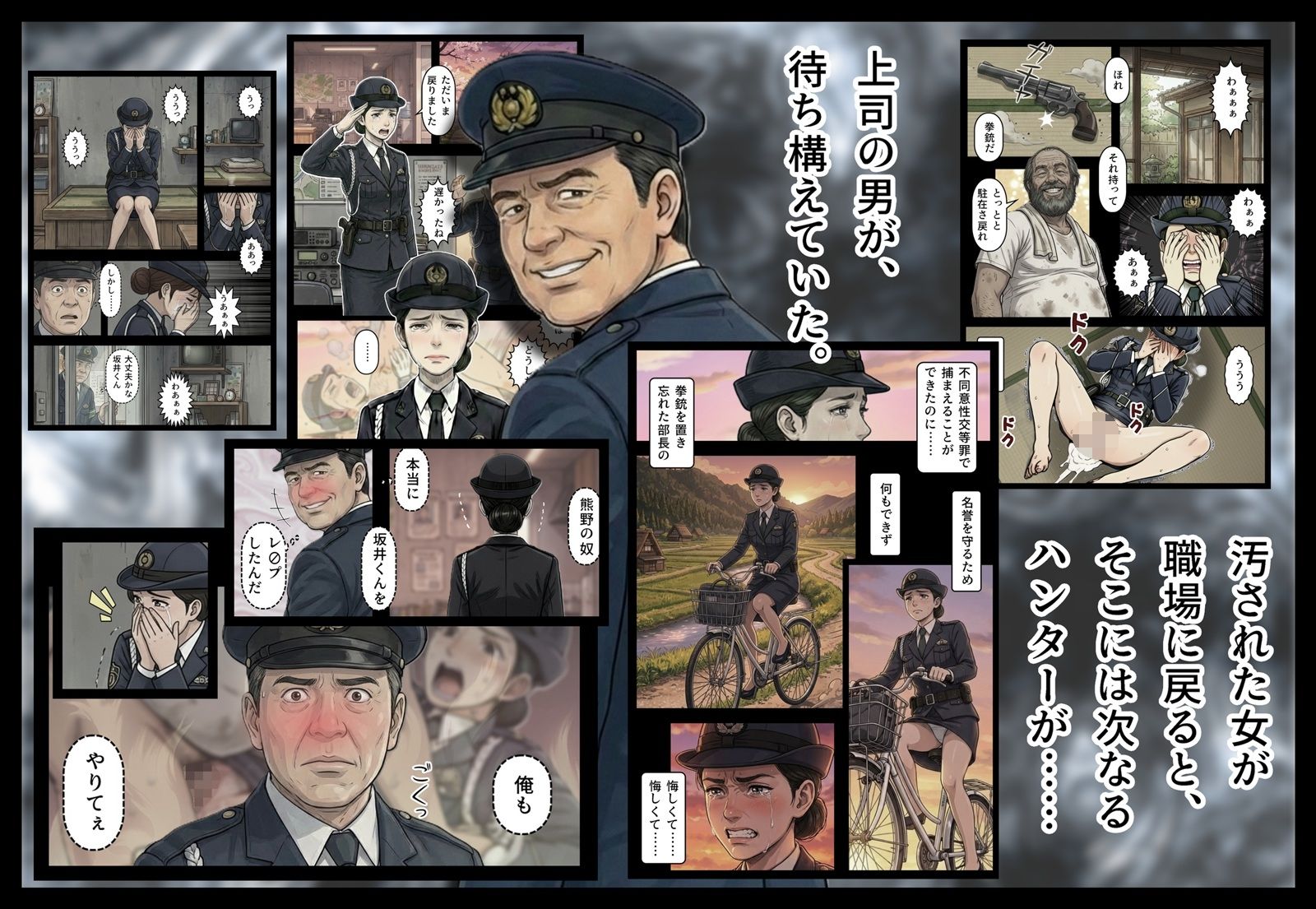 汚された紺色制服の女2 サンプル画像6