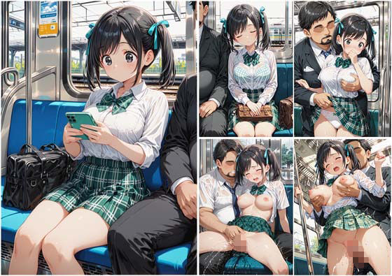満員通学電車で中年おじさんに毎日痴●され続ける制服JK 〜声我慢の羞恥絶頂＆車内中出し孕ませ調教〜 サンプル画像8