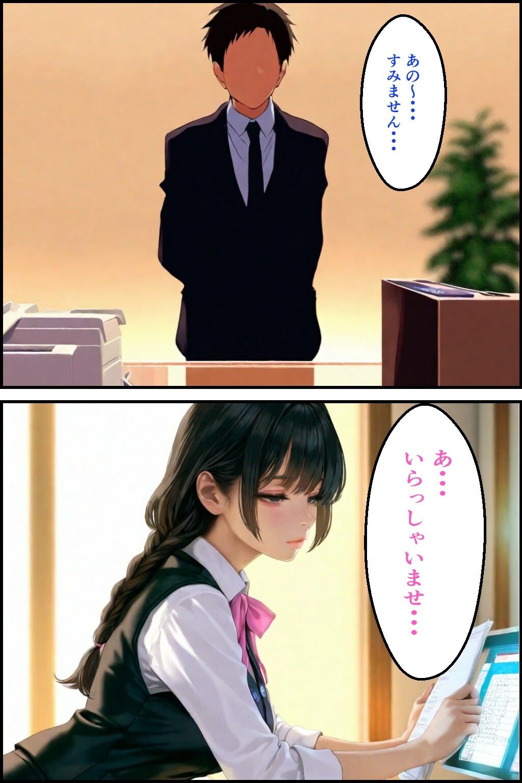 無気力受付嬢の’えっちな特別セックスサービス’ サンプル画像2