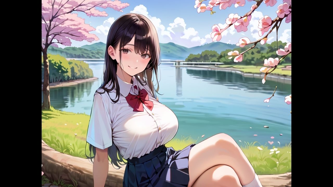 爆乳●K中出し修学旅行！〜春の野外H編〜 サンプル画像2