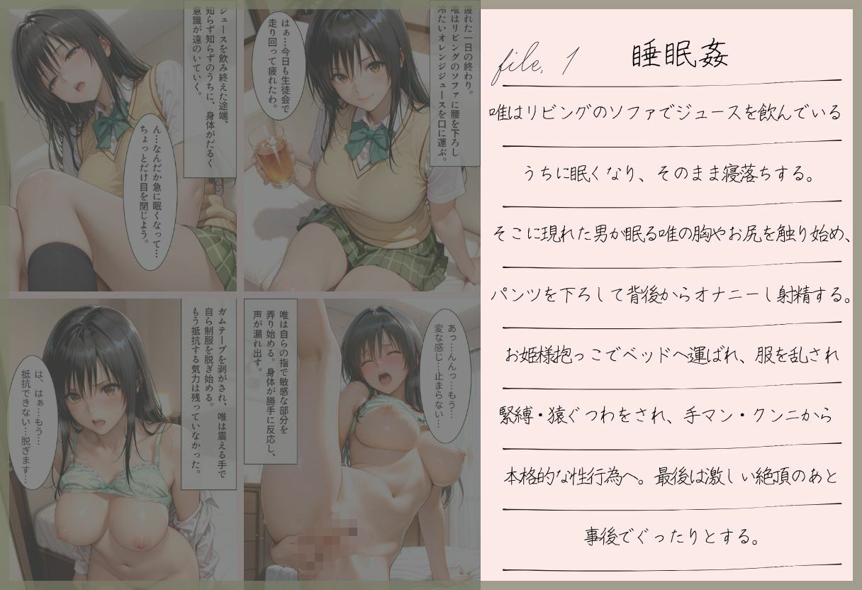 狙われた3人の女子校生 サンプル画像1