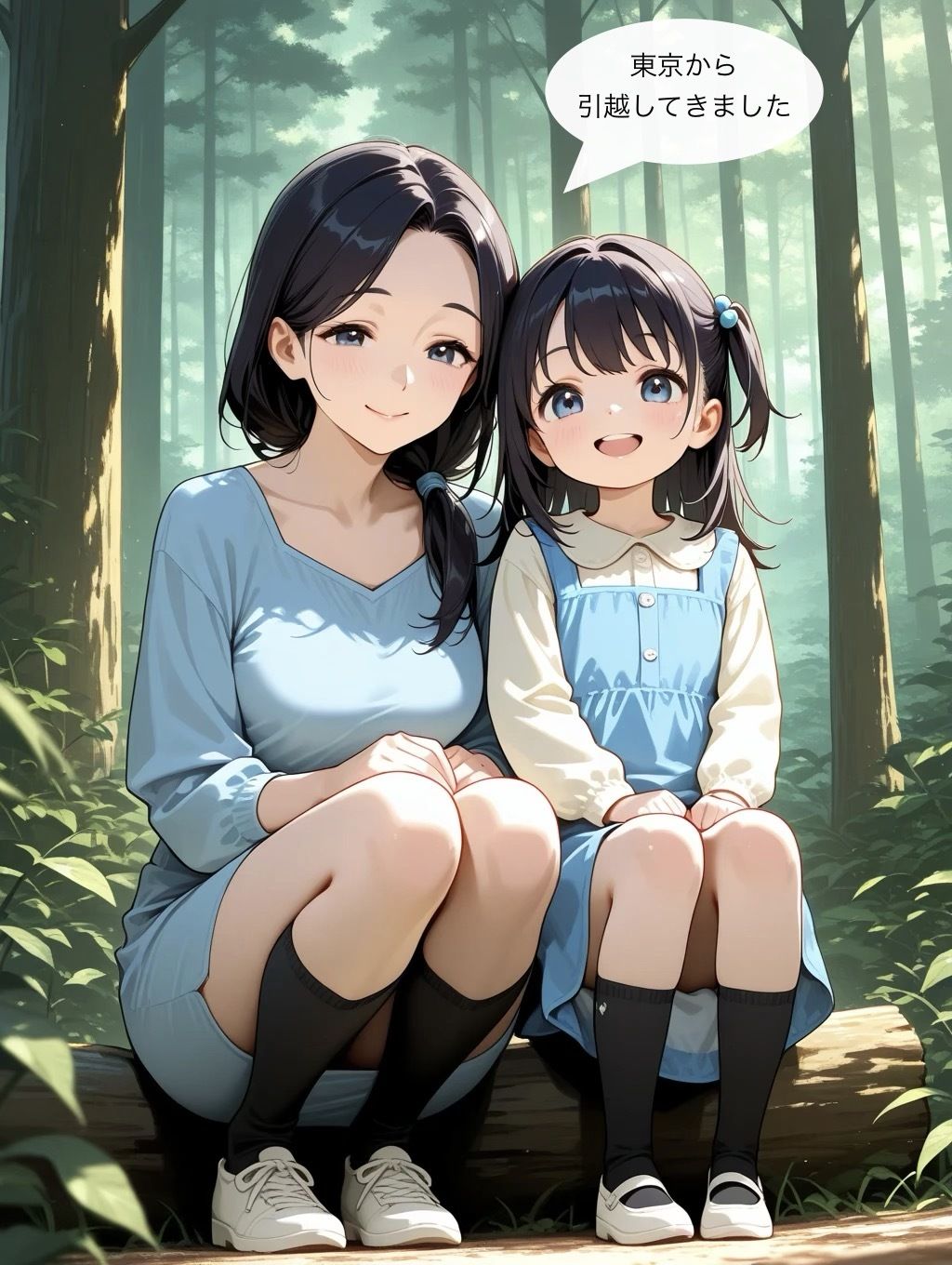 田舎へ引越してきた都会の家族 サンプル画像1