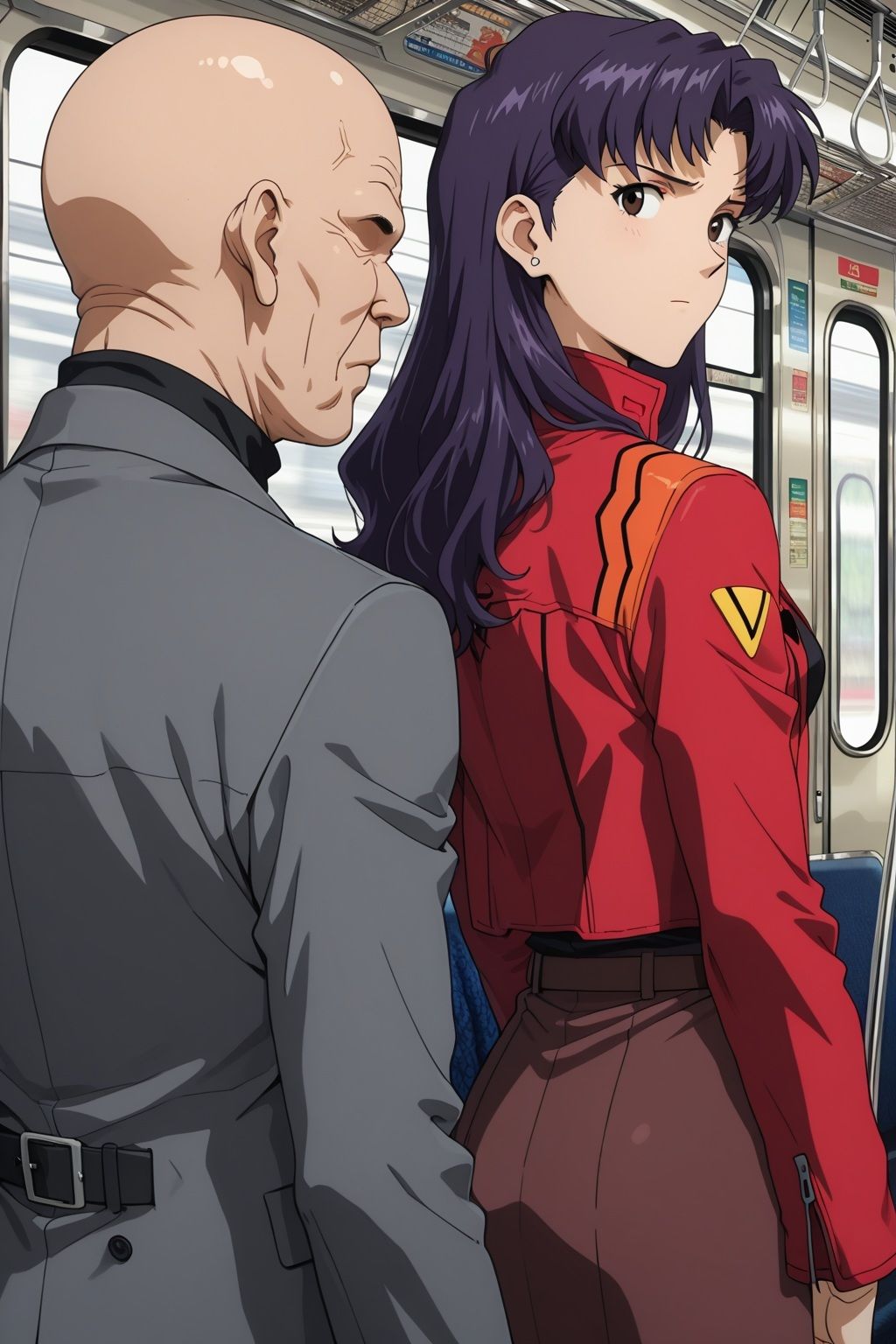 痴〇電車に堕ちたミサト サンプル画像1