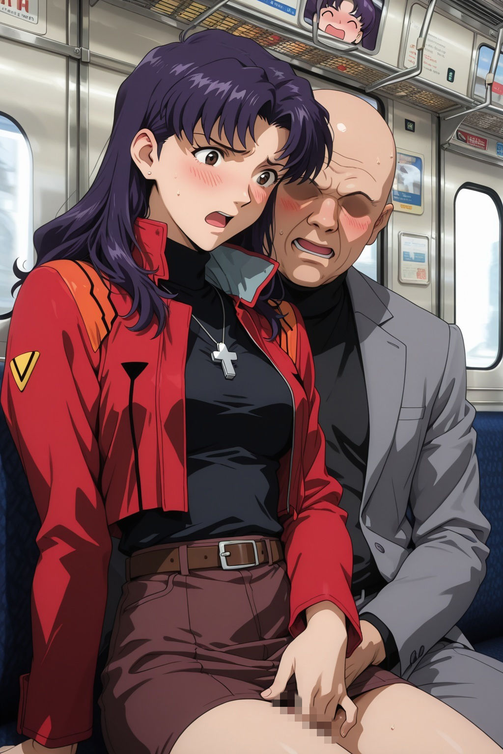 痴〇電車に堕ちたミサト サンプル画像6