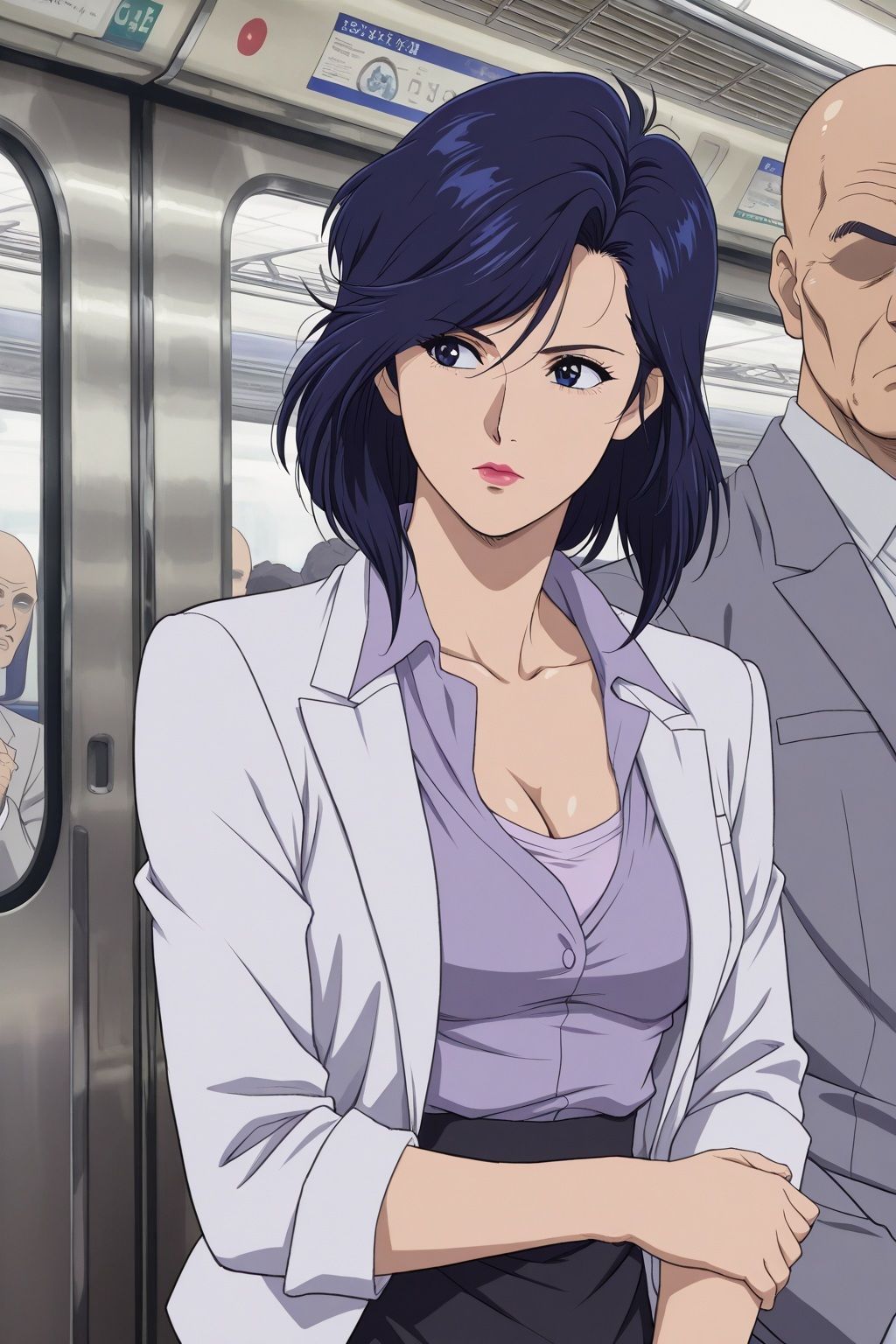 痴〇電車に堕ちた敏腕刑事 冴子 サンプル画像1