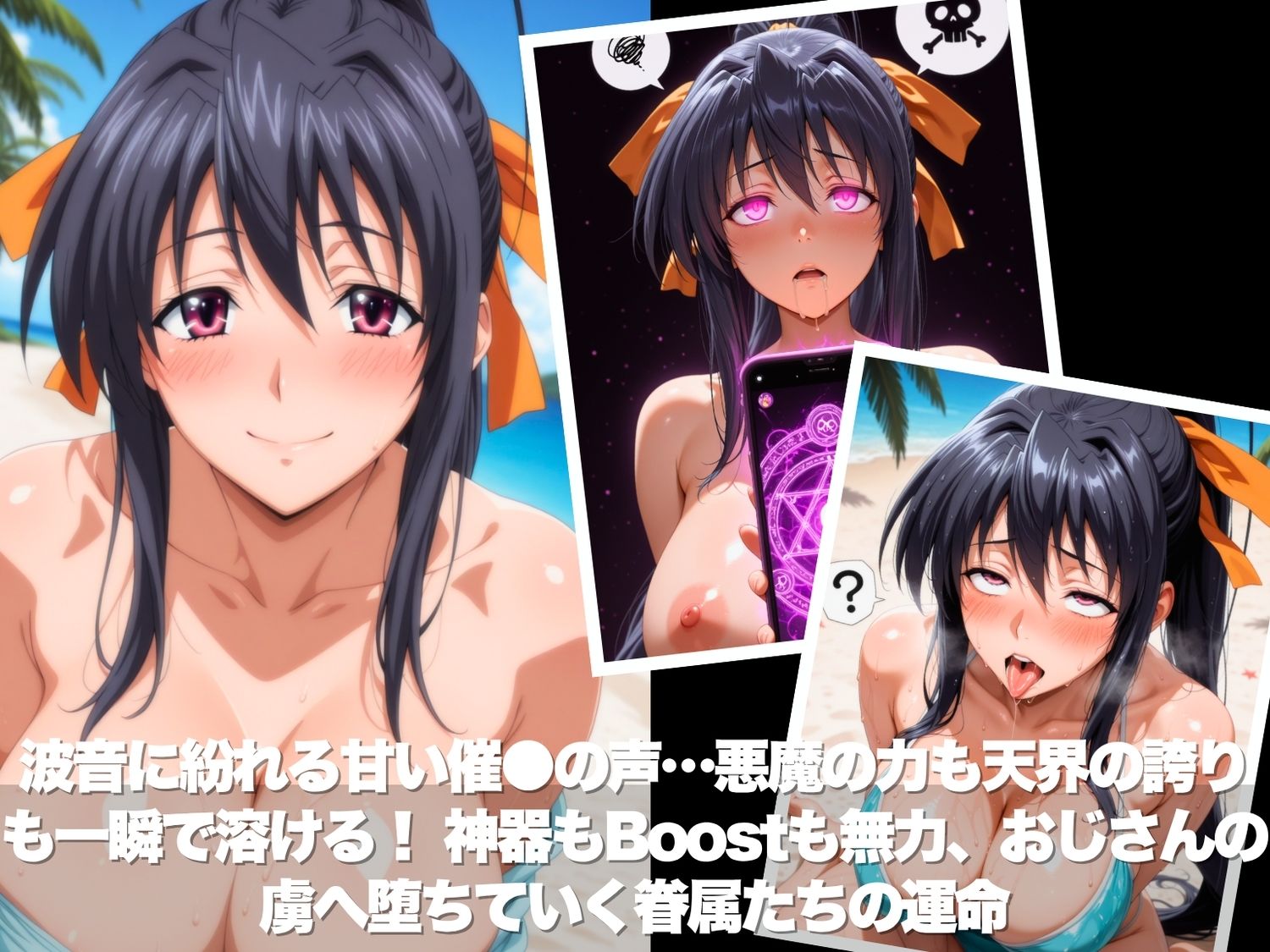 真夏の海辺で堕ちて  〜おじさんの虜になって妊娠するまで〜  ハイスク●ルD×D 編 サンプル画像2