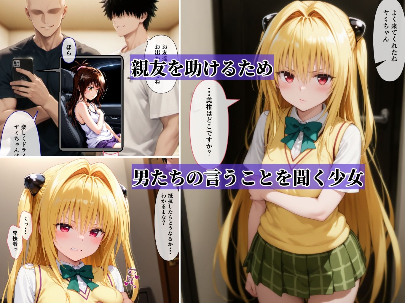 脅迫H  友達を人質にカラダを要求される サンプル画像1