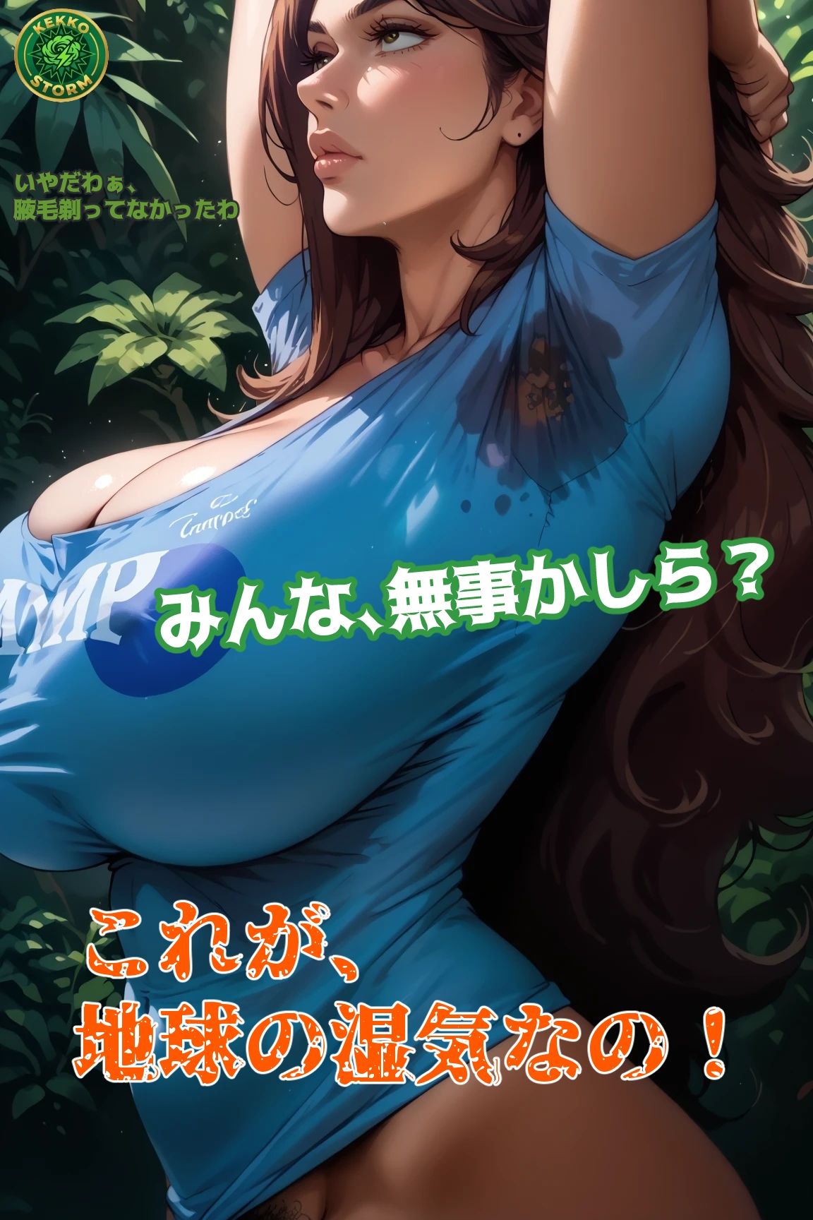 腋汗女03 サンプル画像1