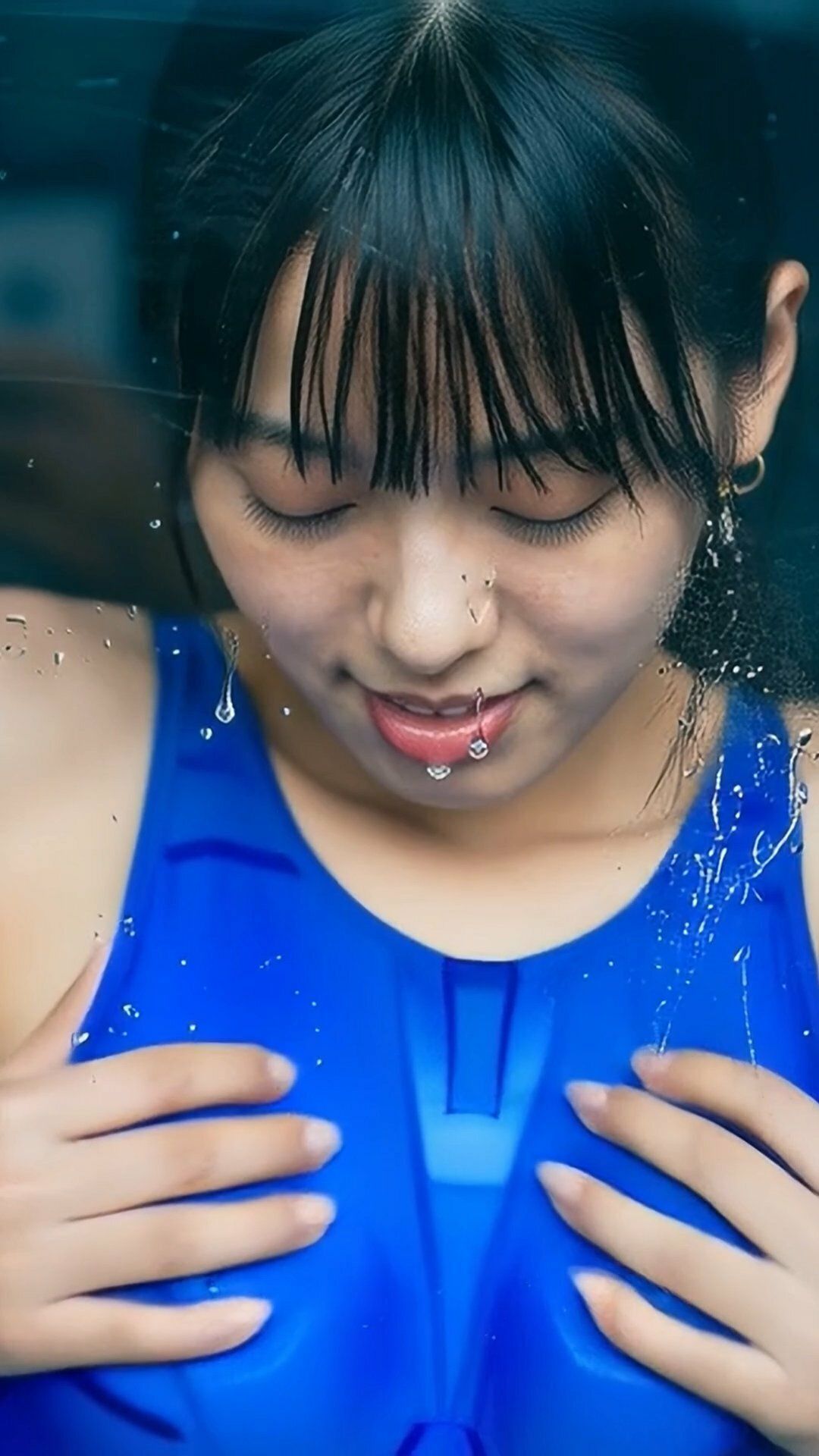 舌フェチ4 AI 水着女子 サンプル画像3