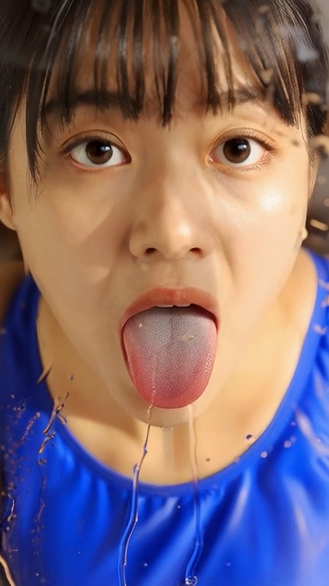 舌フェチ4 AI 水着女子 サンプル画像6