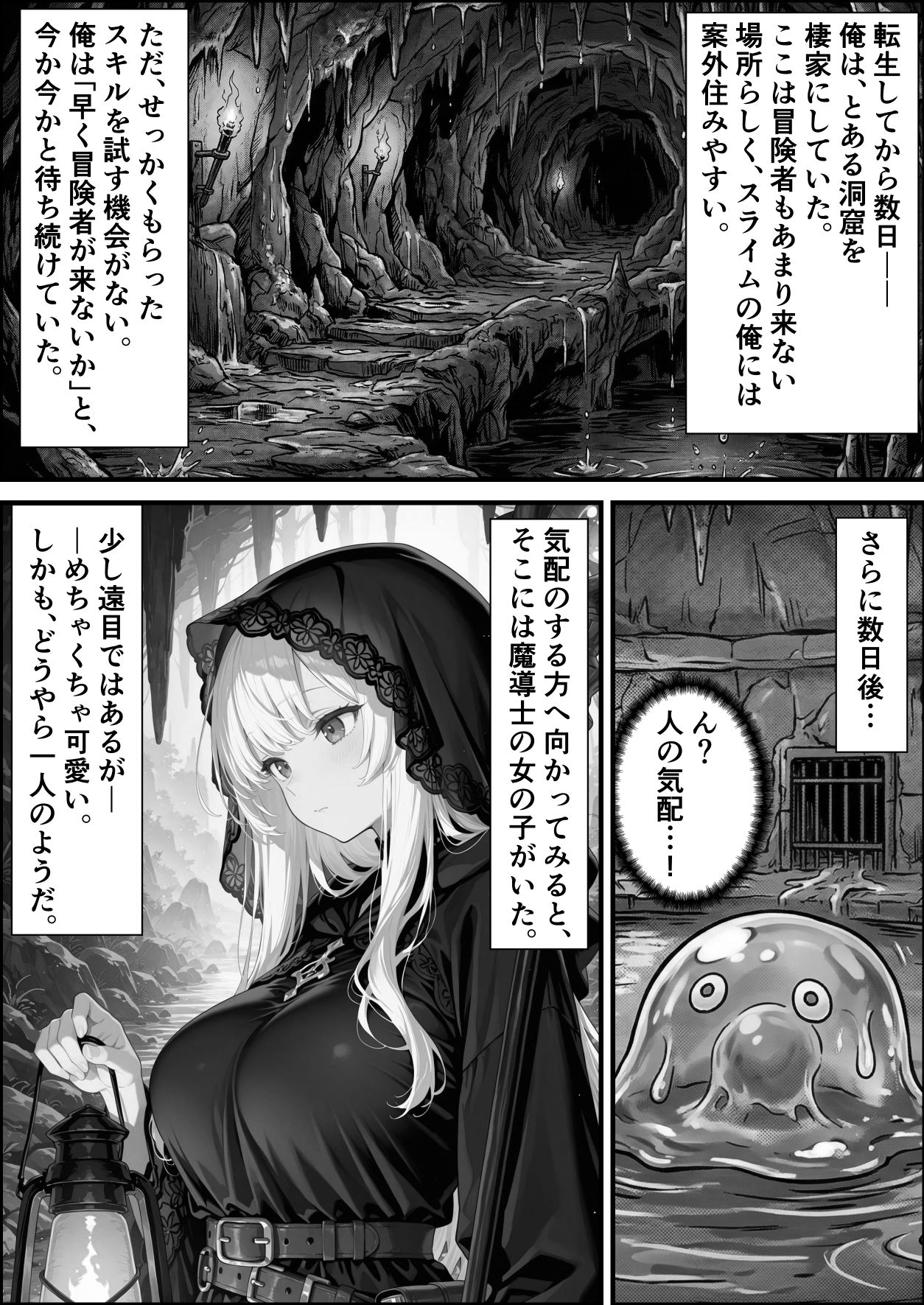 転生先がスライムだったので、憧れの痛覚遮断を身に着けて女ヒロインを犯しまくった話〜見習い魔導士編〜 サンプル画像2