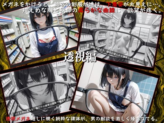 透視メガネと催◯アプリでコンビニバイトの清楚系女子校生を孕ませ調教した話 サンプル画像4