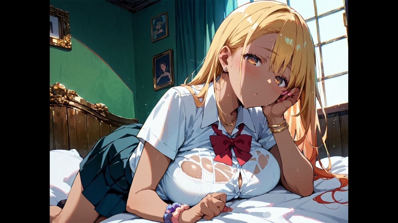 金髪ギャルとホテルで朝まで中出しH！ サンプル画像3