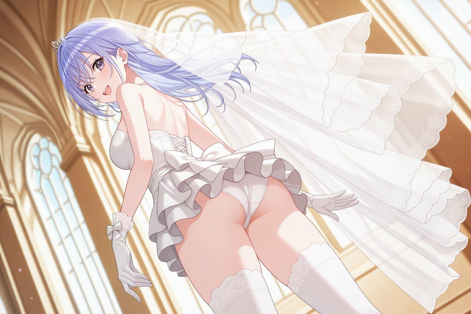 鈴木○那 ウェディングドレスでキモおじ強●性接待 サンプル画像1