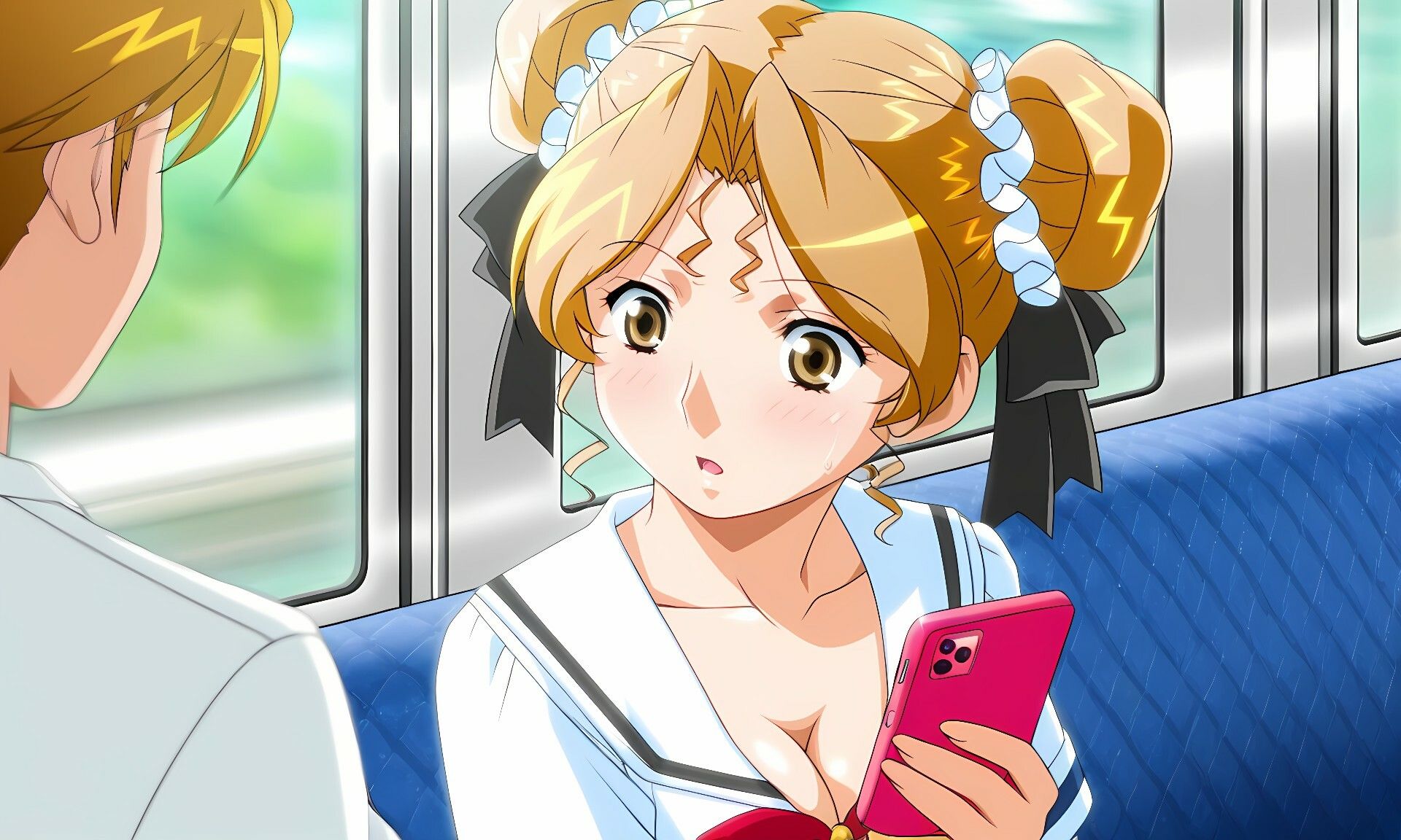 麻雀痴●電車  〜スーパーリ〇ル麻雀 早〇晶 エロCG集01〜 サンプル画像1