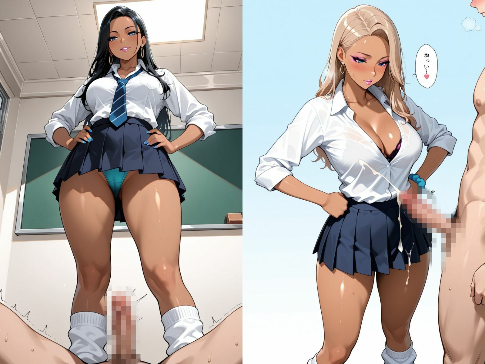 CFNM チ〇コをガン見するギャルたち-1 サンプル画像6