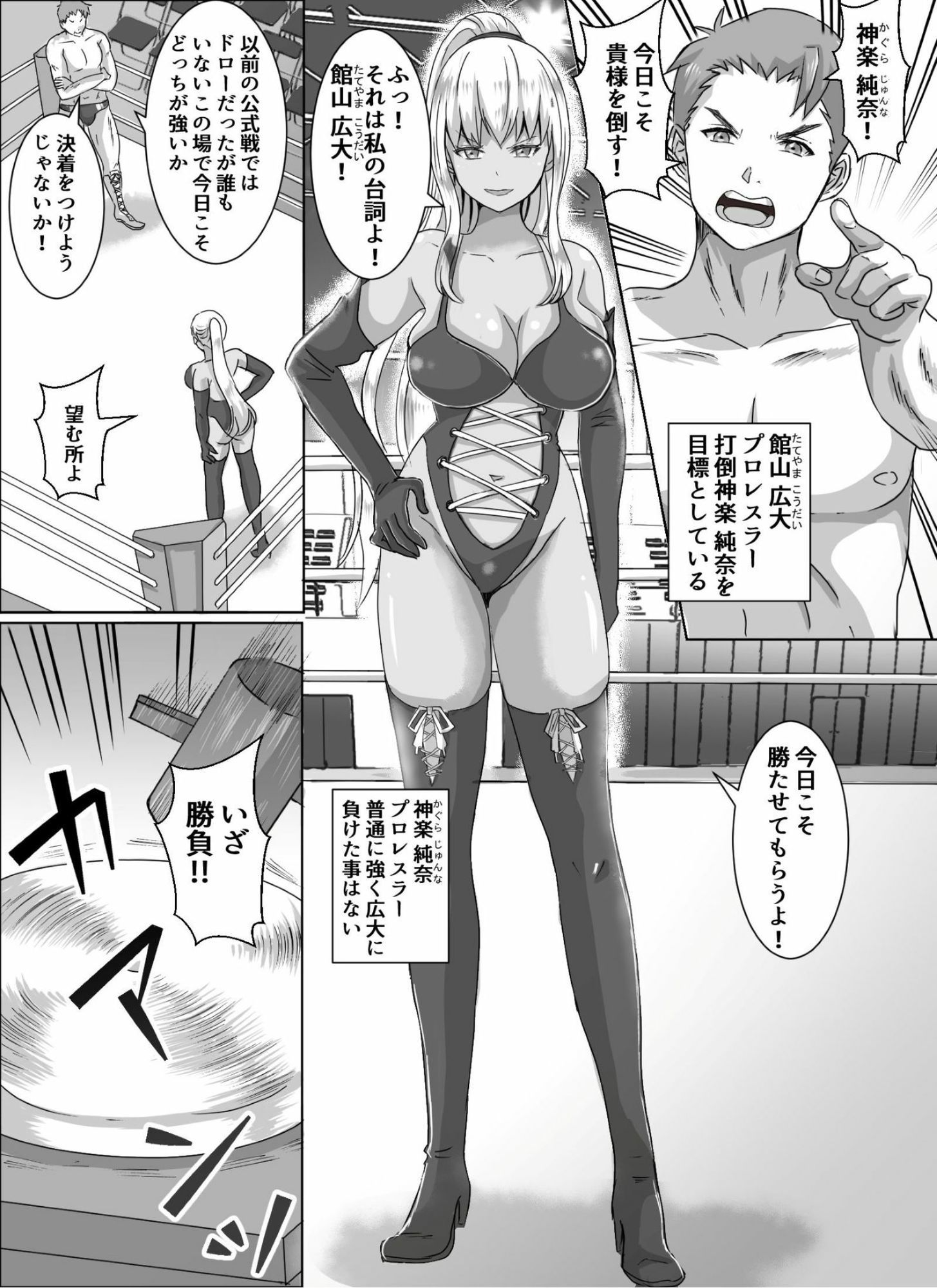 Ground Fighting 男と女のタイマン勝負 サンプル画像1