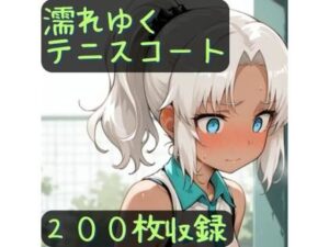 濡れゆくテニスコート