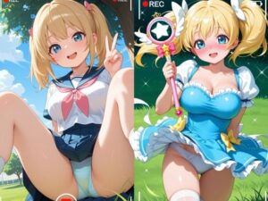 現役J○が撮影会でパンチラを撮られ生涯オカズ化3―魔法少女に変身してご奉仕―
