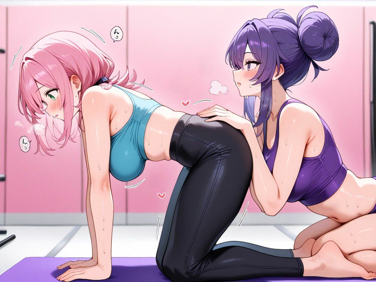 【NTR 百合】巨乳ヨガインストラクターに新妻を寝取られ調教された件 サンプル画像6