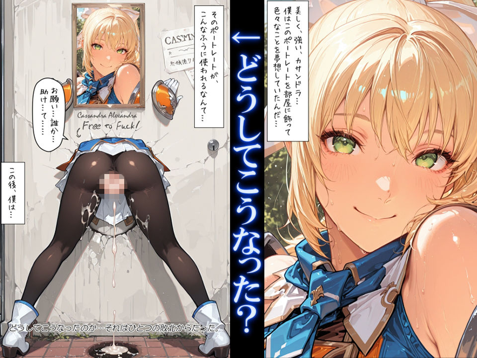 【ご報告】僕の憧れの女戦士カサンドラがおじさんの肉便器に堕ちるまで【抜いたら負け】 サンプル画像1