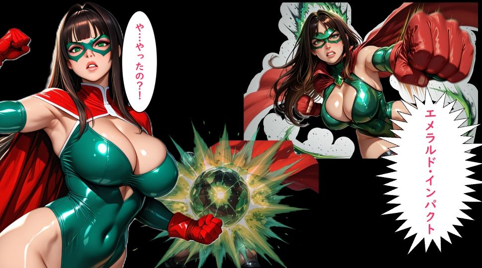 【ボイスコミック】立派な身体に成長した美少女ヒーローは悪の首領に堕とされる 1 サンプル画像4
