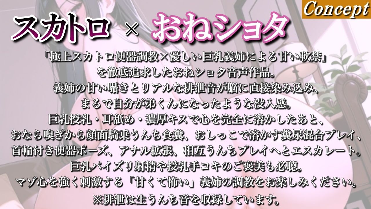 【マゾ調教スカトロ×おねショタ】巨乳義姉に軟禁された臆病ショタの尻穴便器調教日記＜バイノーラル＞ サンプル画像1