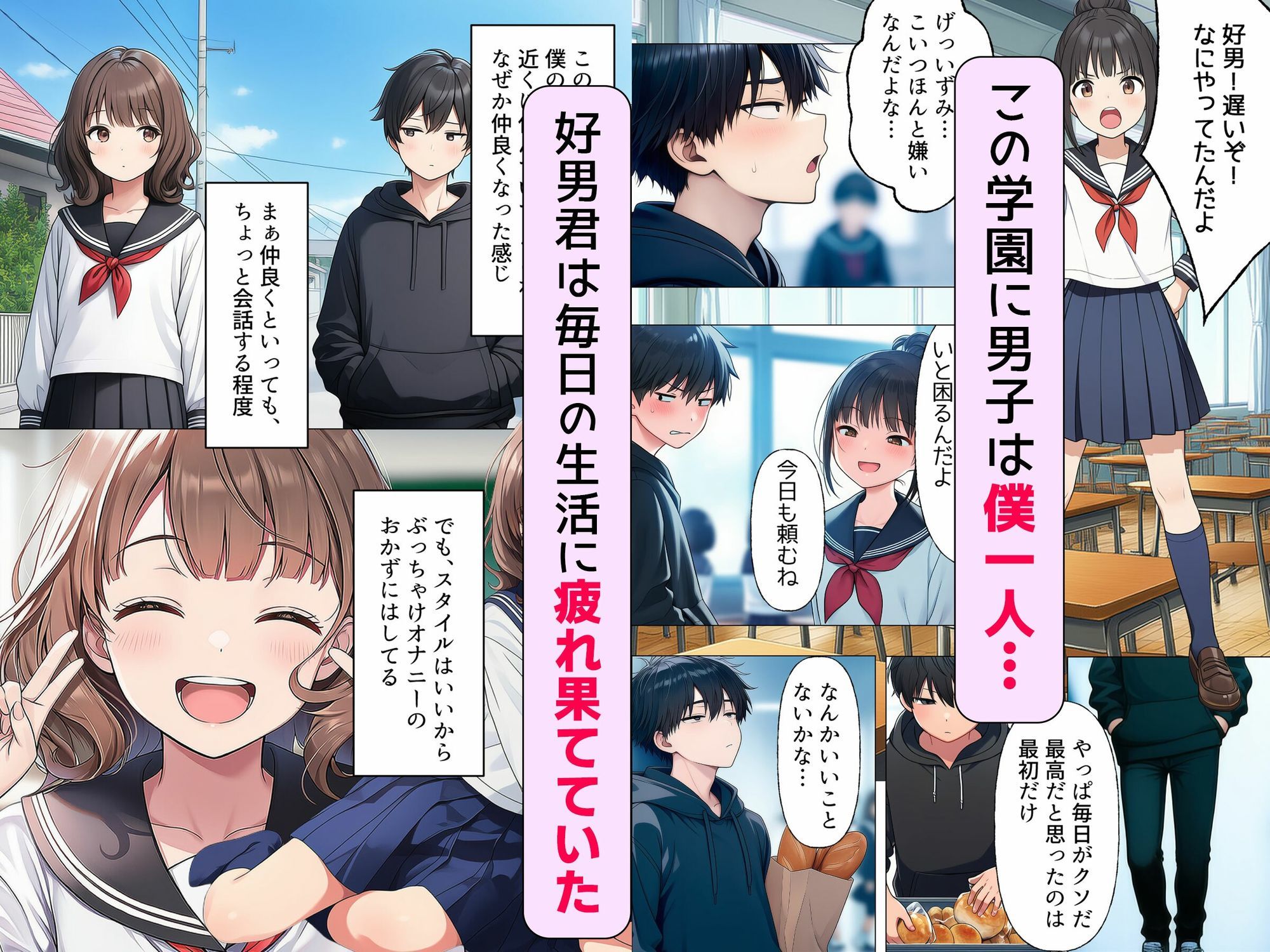 【漫画】僕が神アプリを使って女子全員とやっちゃった話 サンプル画像2