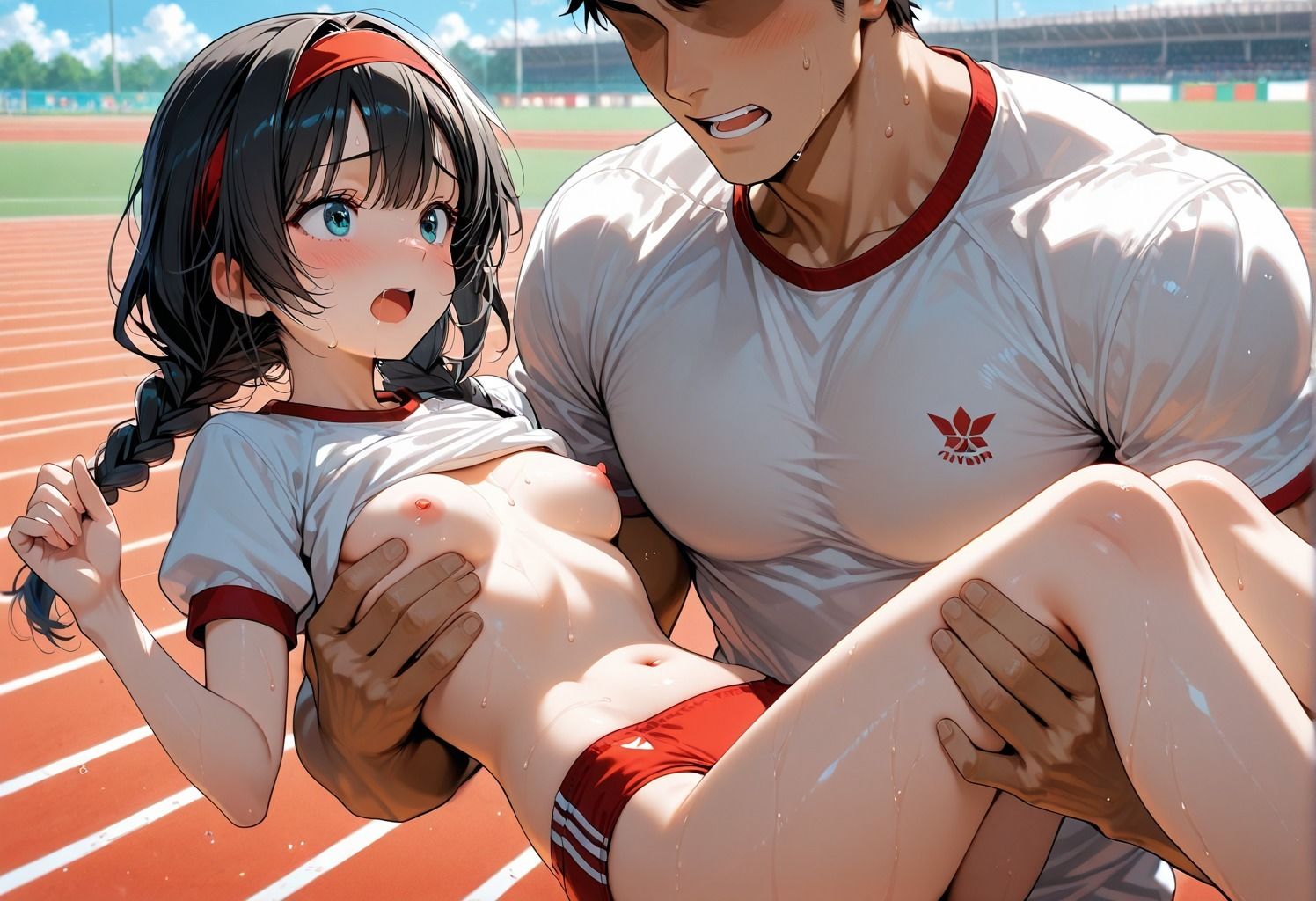 【神画質】エッチすぎる運動会  JKの喘ぎ声が校庭中に響き渡る1日【音声あり】 サンプル画像7