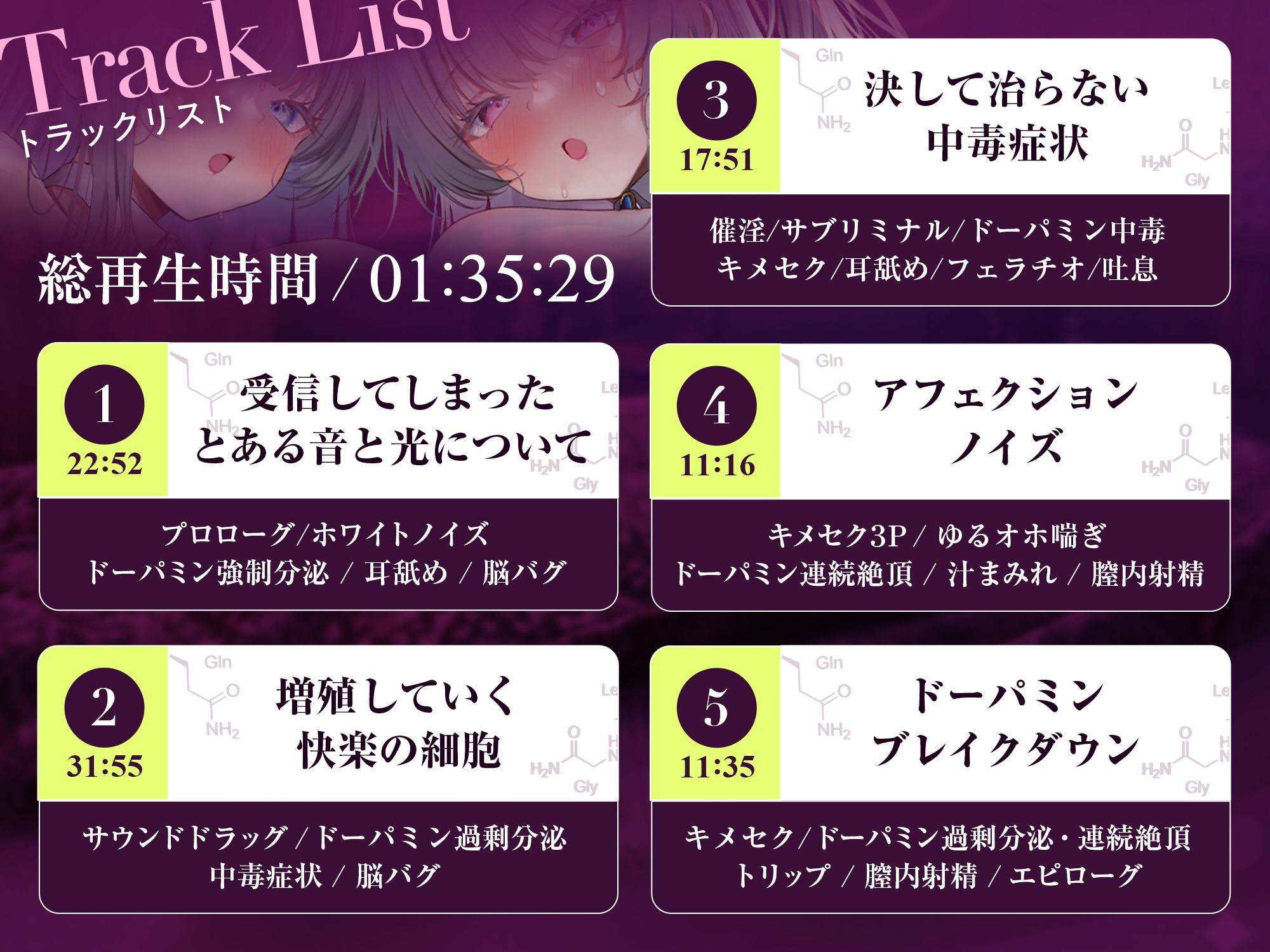 【脳汁ドバドバ】ドーパミン・ブレイクダウン〜聴くだけで無限に増殖する快楽物質で「痙攣」脳イキが止まらない〜【サウンドドラッグ】 サンプル画像9