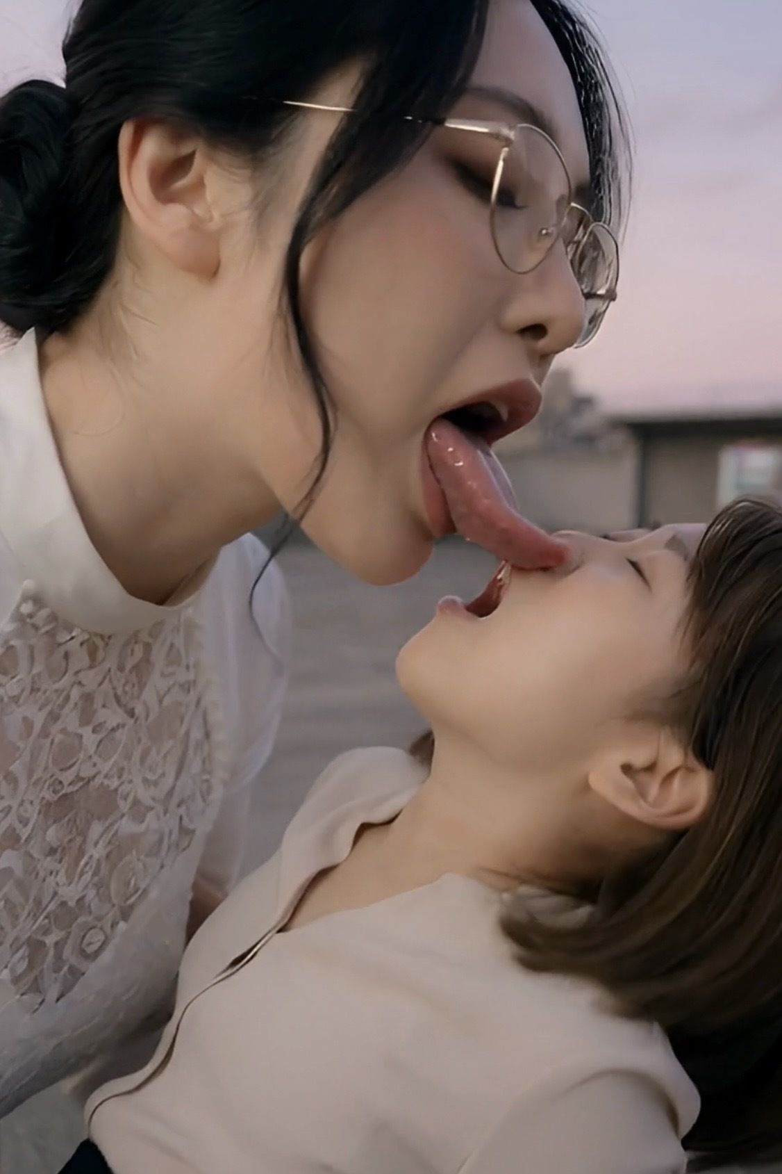 【舌フェチ特化】巨女の濃厚ベロキス〜小さなあなたを舐め尽くす〜 サンプル画像2