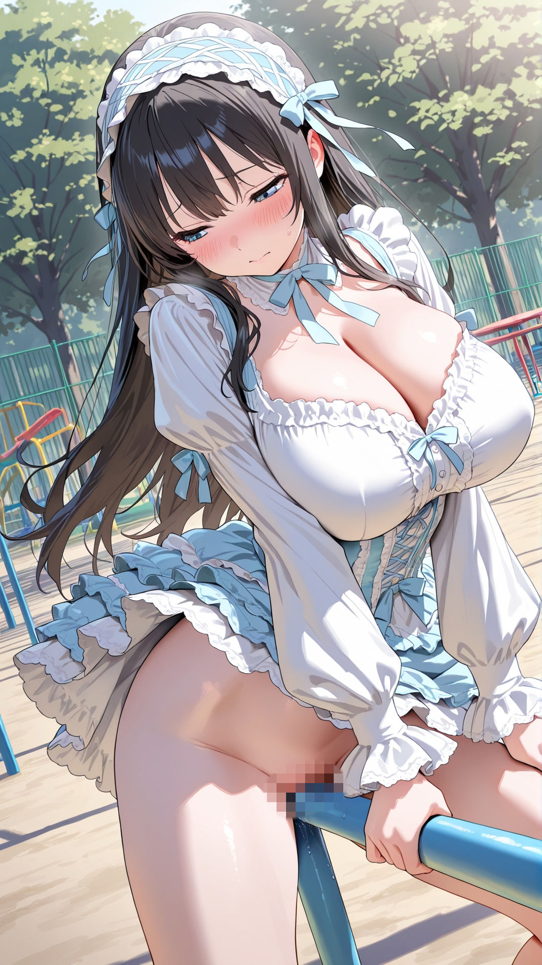 【角オナニー動画】きもちいい角を見つけちゃった女の子たち10本〜パート（6）〜爆乳ロ○ータファッションの女の子 サンプル画像8