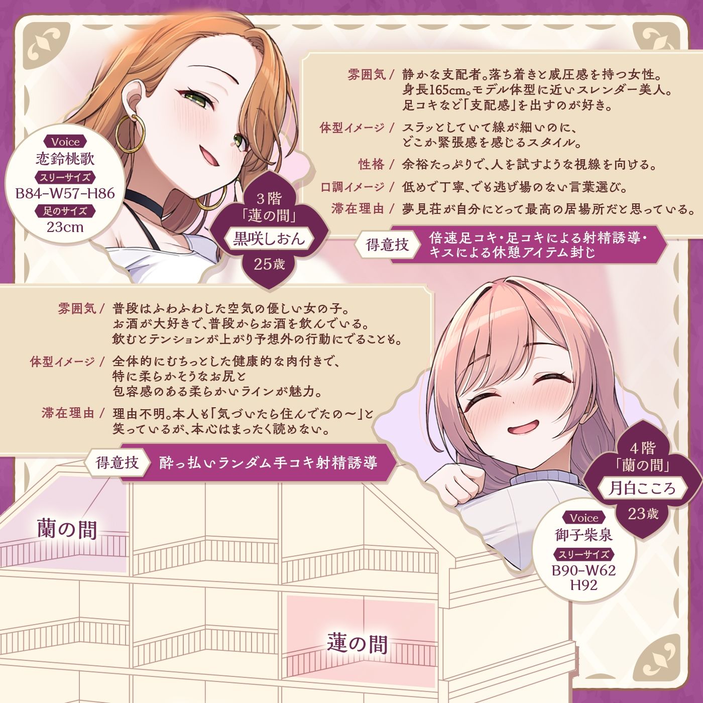【鍵クエスト】音声で手コキ「夢見荘と3本の鍵」〜三人の宿泊者から鍵を回収せよ〜【射精したら負け！射精我慢オナサポゲーム】 サンプル画像5