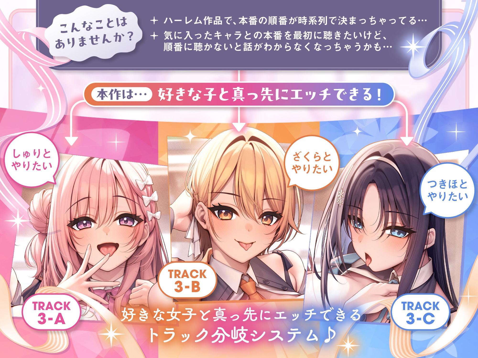 べろちゅー大好きアイドル3人と優越感MAXハーレム4P-かわるがわる濃厚ラブラブべろちゅー＆優越感ムクムク実況＆好きな子を選んで密着4PべろちゅーナマSEX-【キス特化】 サンプル画像2