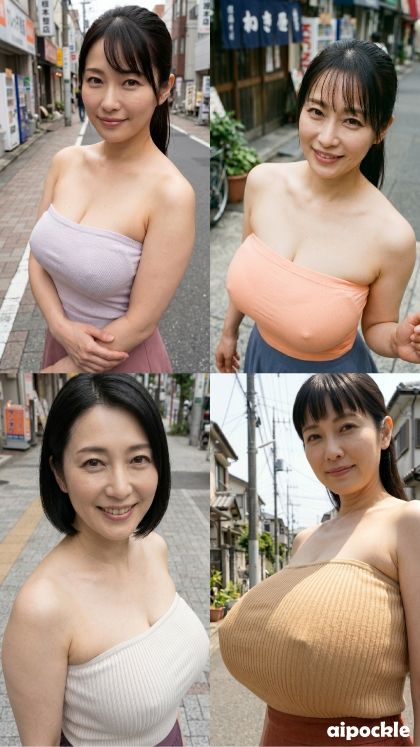 アラフォー熟女の爆乳、徹底的に揉みしだくっ！（路上チューブトップ編） サンプル画像3