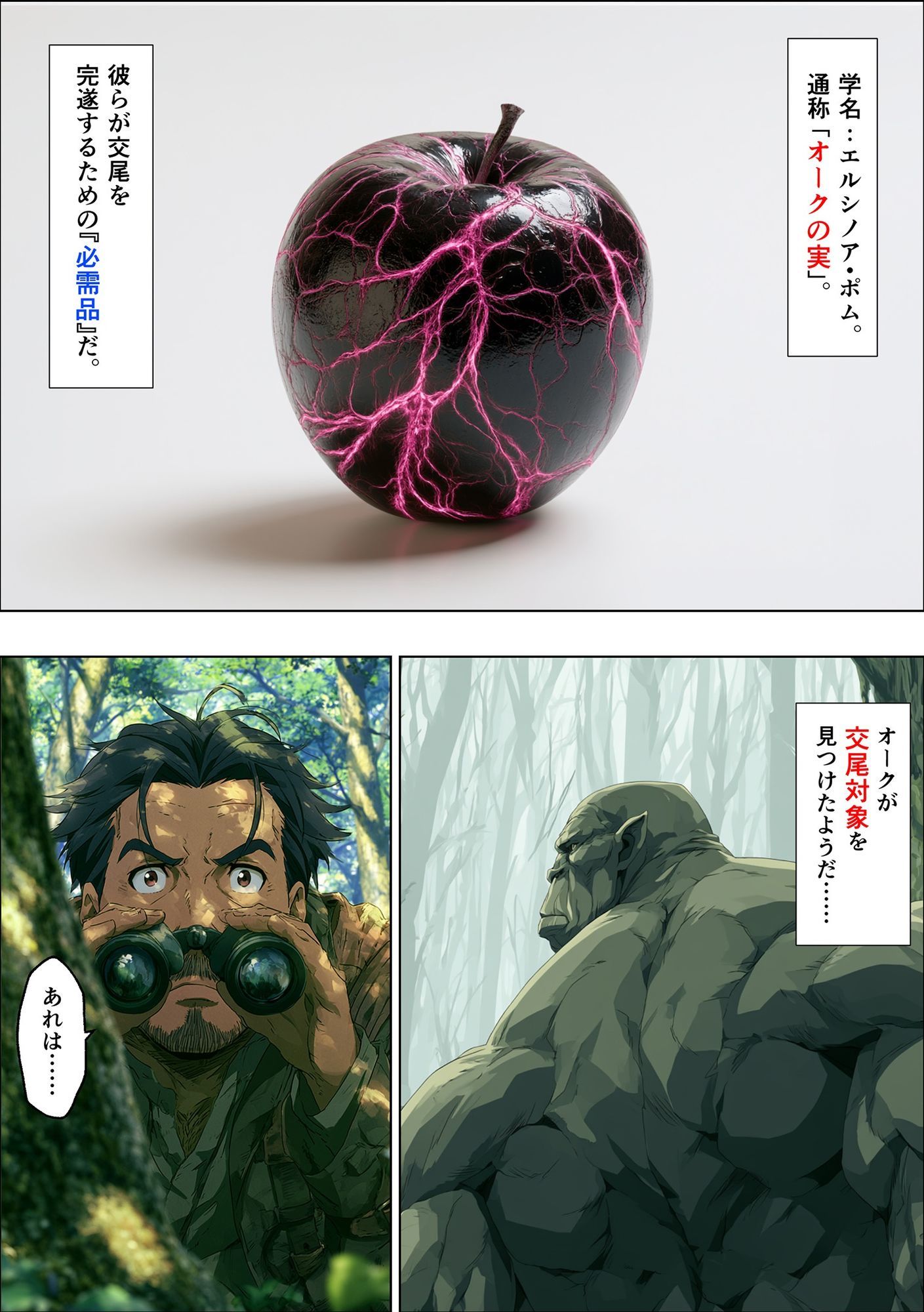 オークの種付け調査記録 〜エルフを妊娠させるまで〜 サンプル画像4