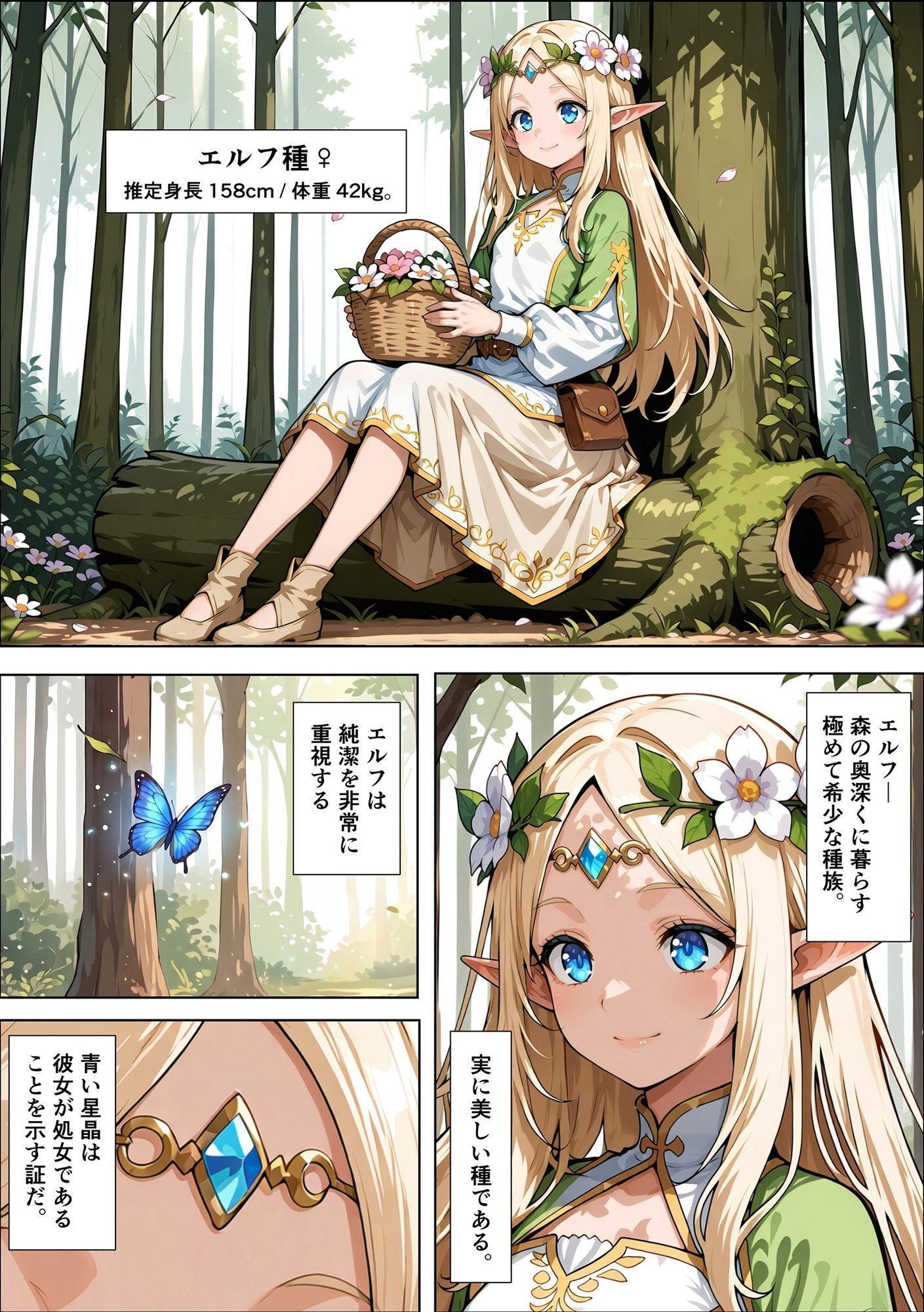 オークの種付け調査記録 〜エルフを妊娠させるまで〜 サンプル画像5