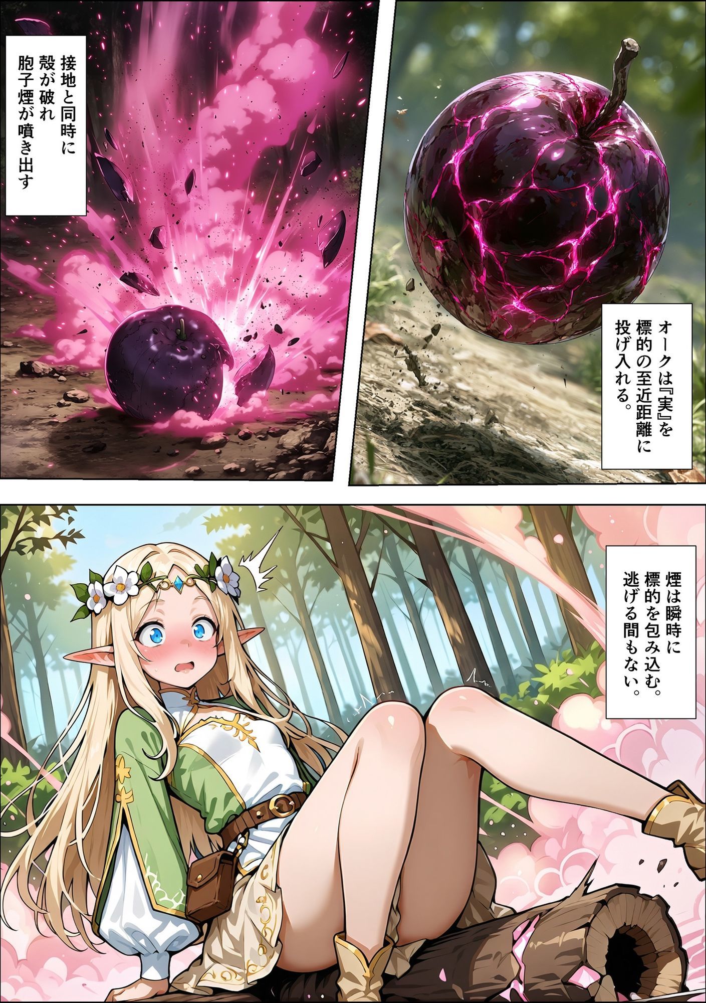 オークの種付け調査記録 〜エルフを妊娠させるまで〜 サンプル画像8